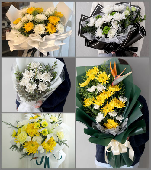 湖南湘潭湘乡市金石镇白事花束代送